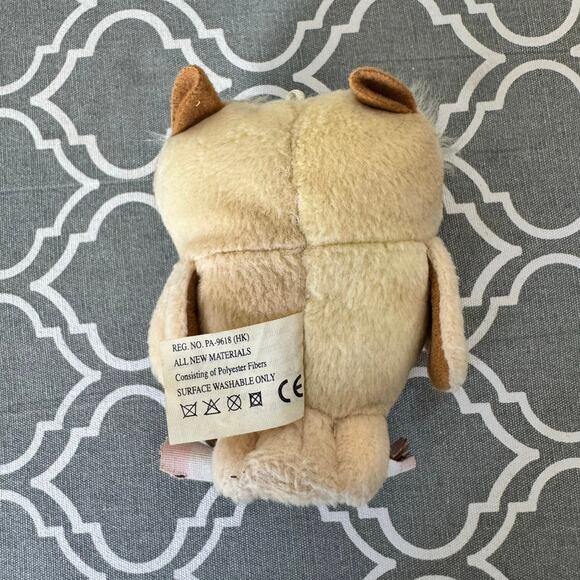 Vintage Harry Potter Owl Plush Doll Tiny 4" Keychain Stuffed Animal Collectible - Picture 2 of 8
